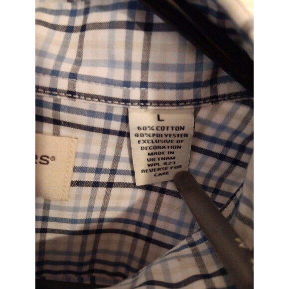 Men's Long Sleeve Dockers Button-Up Shirt L - Picture 3 of 4